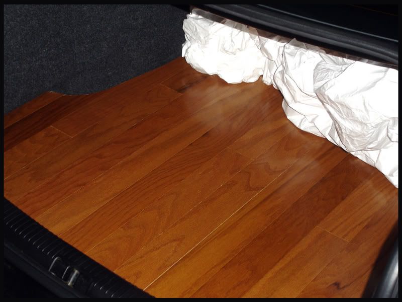 Wood floor in my trunk!